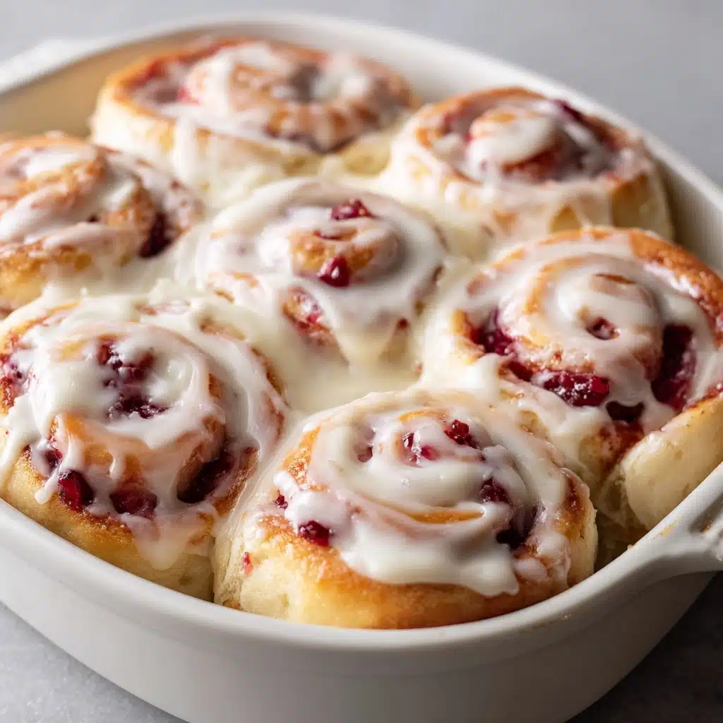 Strawberry Cheesecake Cinnamon Rolls Recipe - Recipe Image