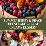 Summer Berry and Peach Cheesecake Recipe