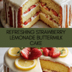 Strawberry Lemonade Buttermilk Cake Recipe