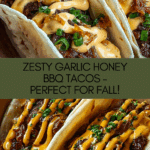 Garlic Butter Honey BBQ Tacos Recipe