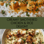 Creamy Smothered Chicken and Rice Recipe