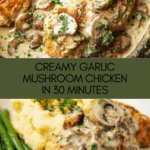 Creamy Garlic Mushroom Chicken Recipe