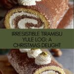 Tiramisu Yule Log Christmas Cake Recipe