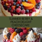 Summer Berry and Peach Cheesecake Recipe