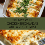 Creamy White Chicken Enchiladas Recipe