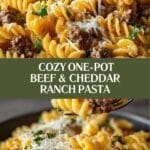One-Pot Beef and Cheddar Ranch Pasta Recipe