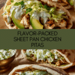 Sheet Pan Chicken Pitas with Herby Ranch Slaw Recipe