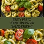 Easy Pesto Tortellini Pasta Salad Recipe