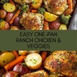 One Pan Chicken and Vegetables Dinner Recipe