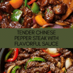 Tender and Flavorful Chinese Pepper Steak RecipeIngredients Recipe