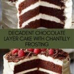 Chocolate Layer Cake with Creme Chantilly Frosting Recipe