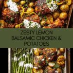 Sheet Pan Lemon Balsamic Chicken and Potatoes Recipe