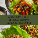 Asian-Style Ground Beef Lettuce Wraps Recipe