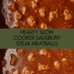 Slow Cooker Salisbury Steak Meatballs (EASY Recipe!) Recipe