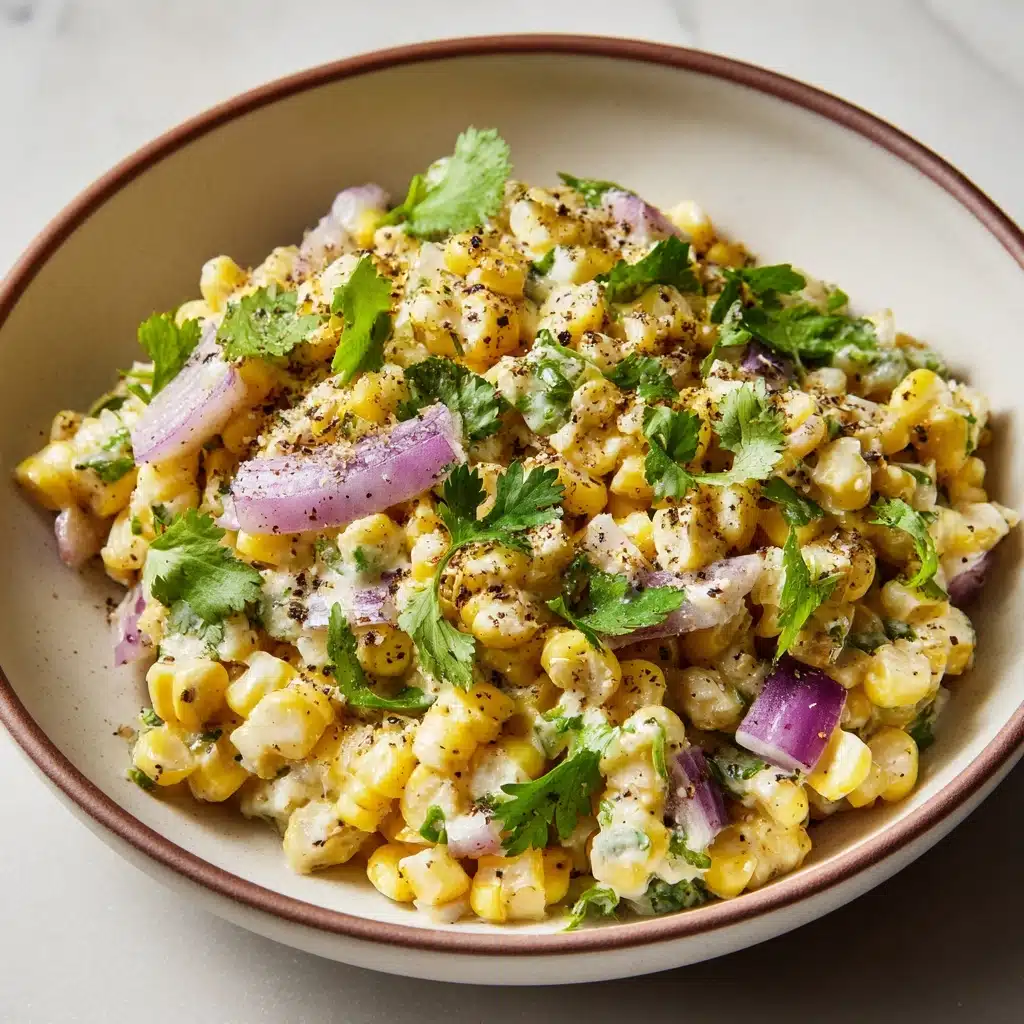 Creamy Mexican Street Corn Salad with a Kick Recipe
