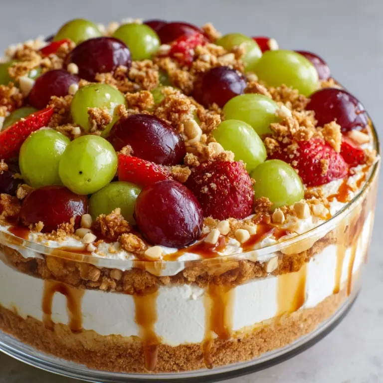 Caramel Crunch Cheesecake Fruit Salad Recipe