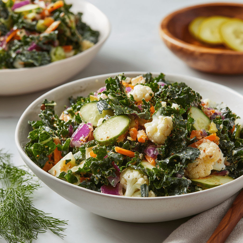 Crunchy Dill Pickle Salad Recipe - Recipe Image