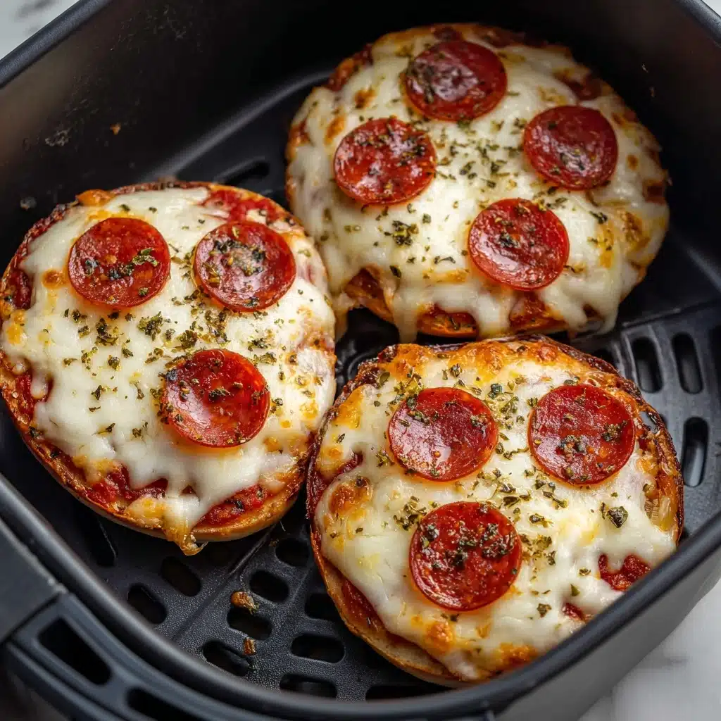 Air Fryer Bagel Pizzas Recipe - Recipe Image