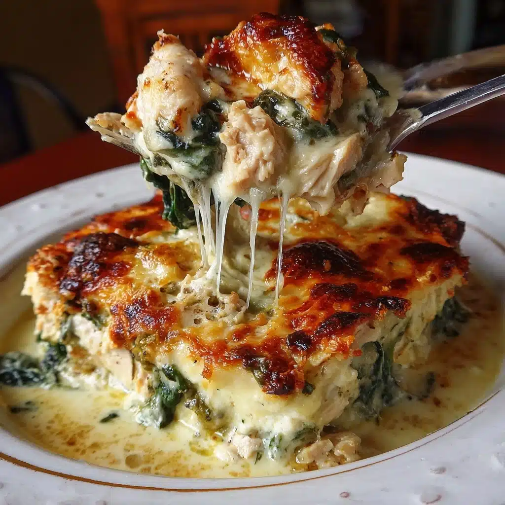 Chicken and Spinach Casserole with Cream Cheese Recipe - Recipe Image