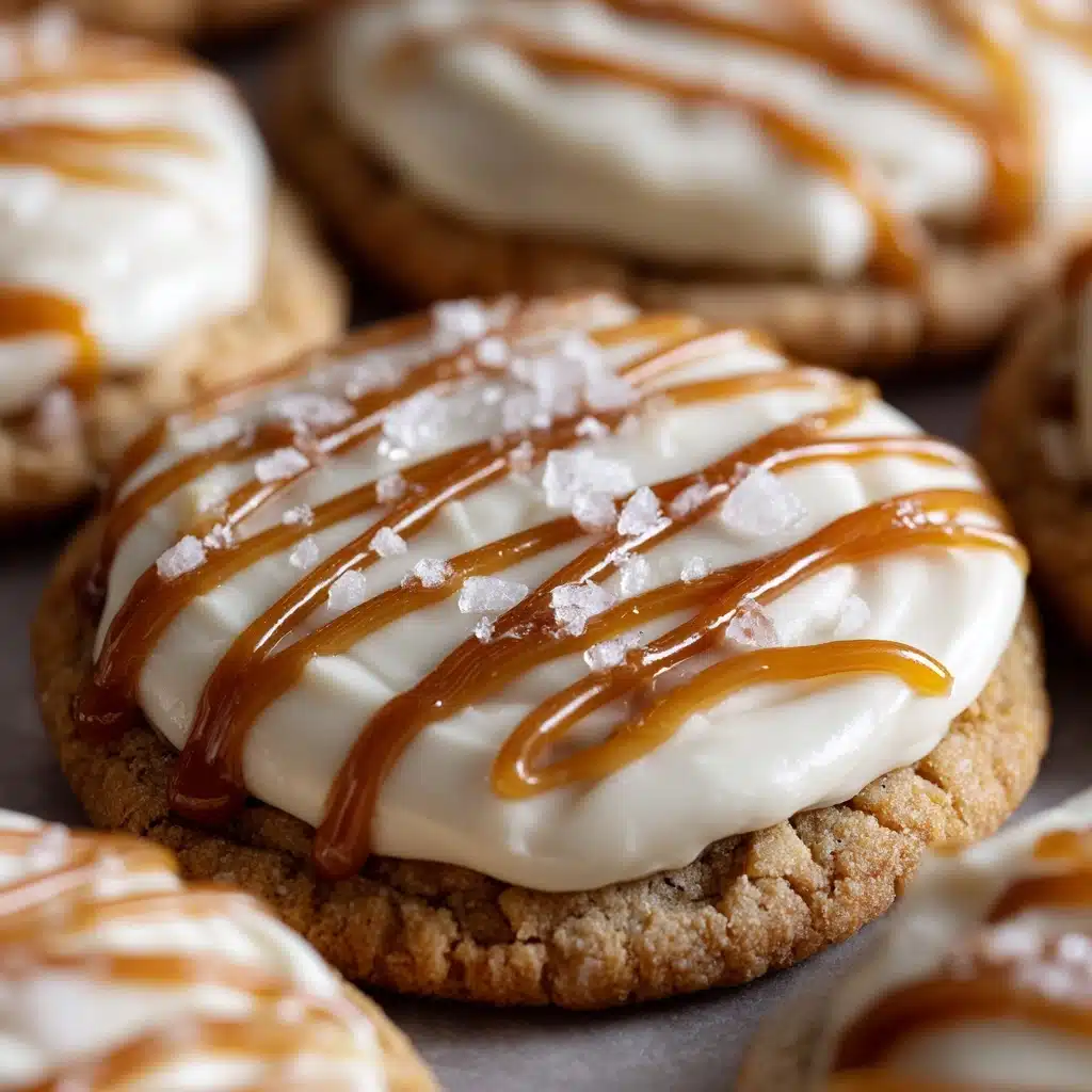 Copycat Crumbl Salted Caramel Cheesecake Cookie Recipe - Recipe Image