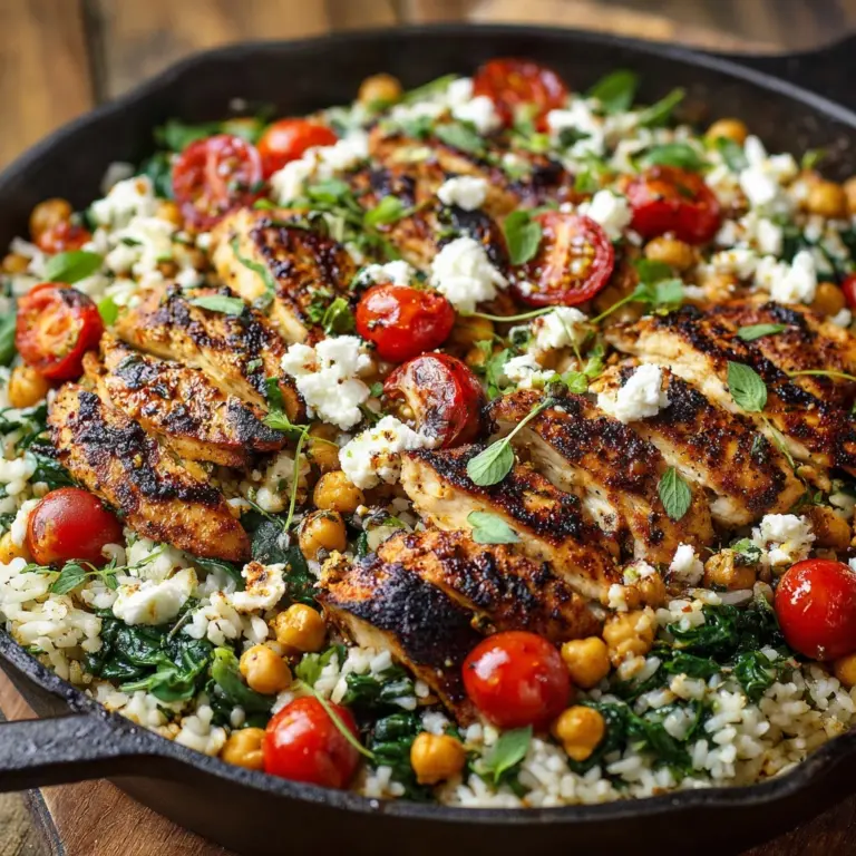 Greek Chicken and Lemon Rice (30 Minutes, One-Pot) Recipe
