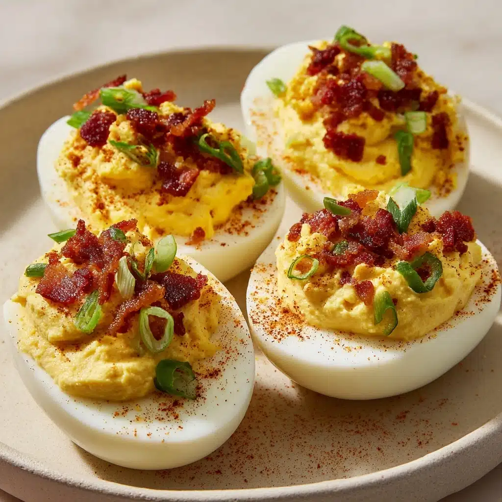 Southern Bacon Deviled Eggs : Savory & Smoky Recipe - Recipe Image