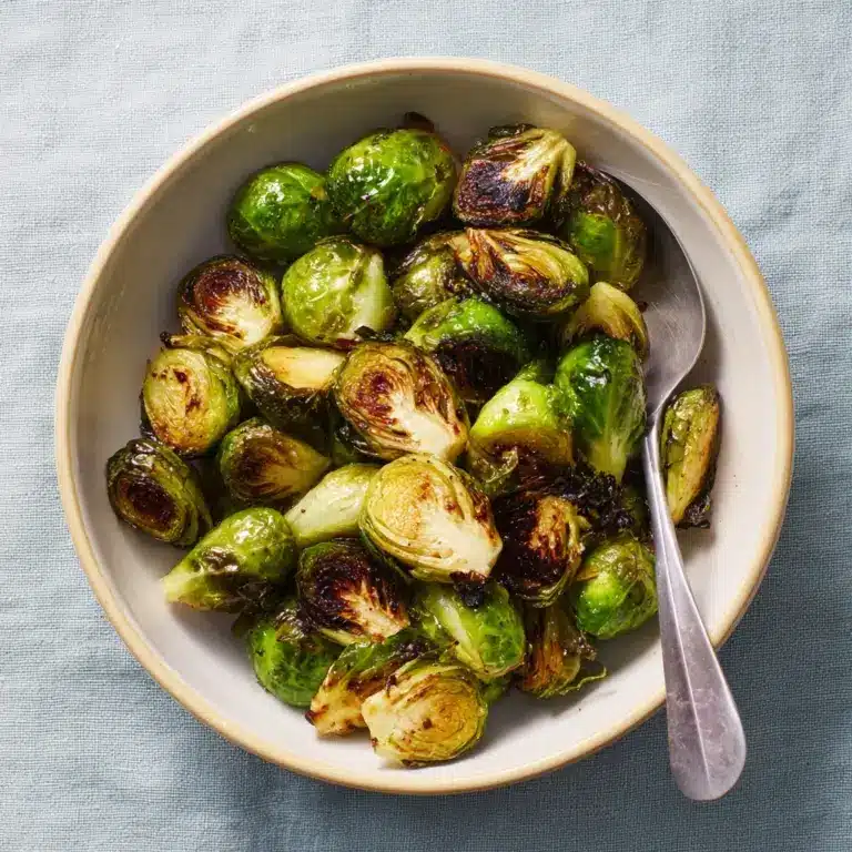 Roasted Brussels Sprouts with Balsamic Vinegar & Honey Recipe