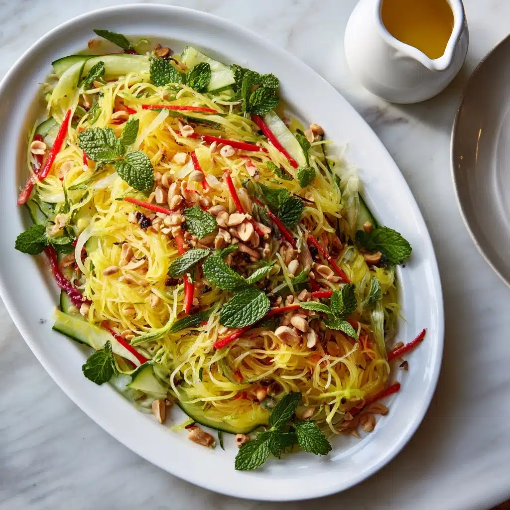 Thai Crunch Salad with Peanut Dressing (Vegan!) Recipe