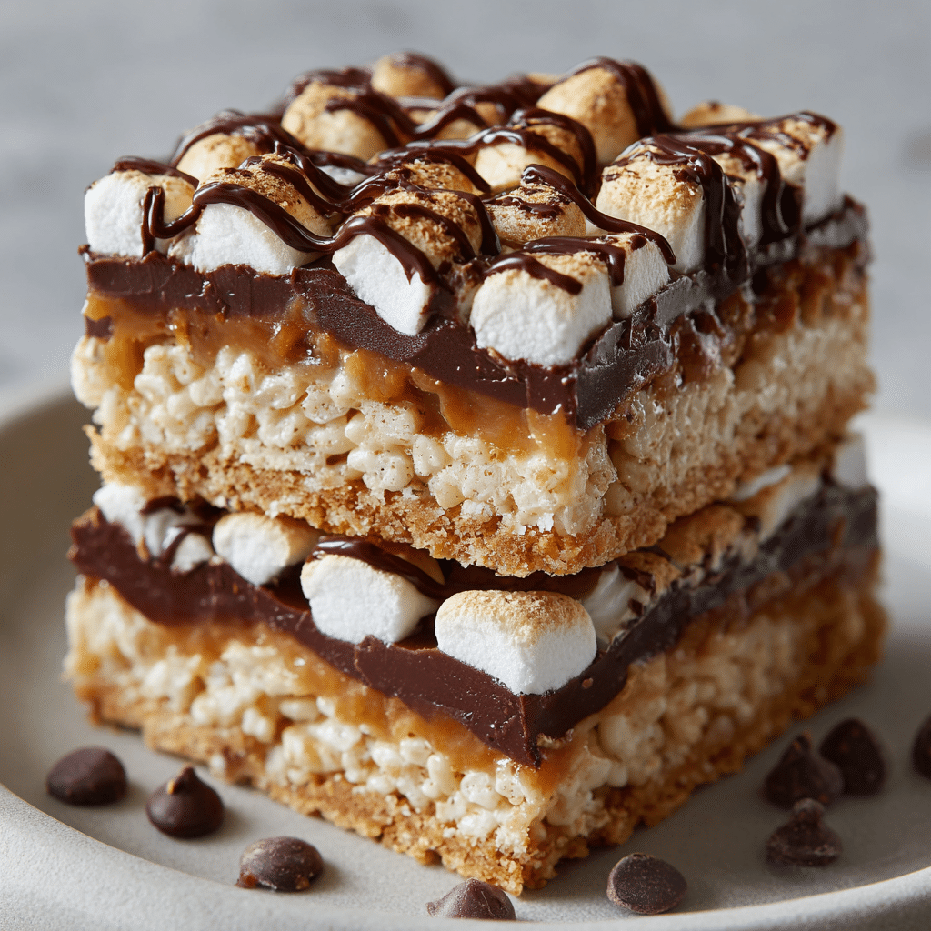 S’mores Rice Krispie Treats Recipe - Recipe Image