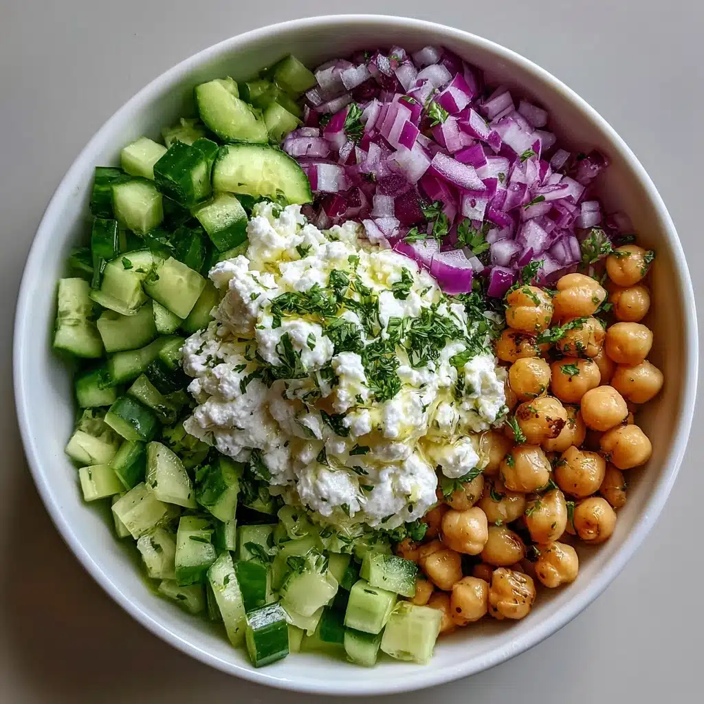 Cottage Cheese and Chickpea Salad: A Refreshing and Protein-Packed Delight