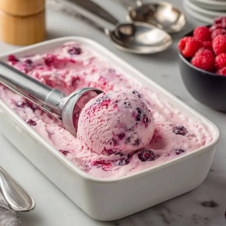 Memorial Day Berry Frozen Yogurt Recipe