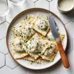 Lobster Ravioli with Lemon Cream Sauce Recipe