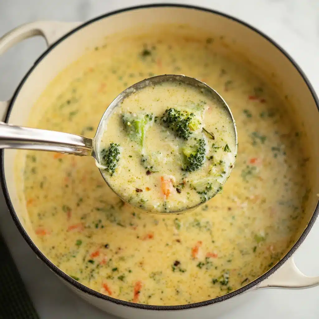 High Protein Broccoli Cheddar Soup Recipe