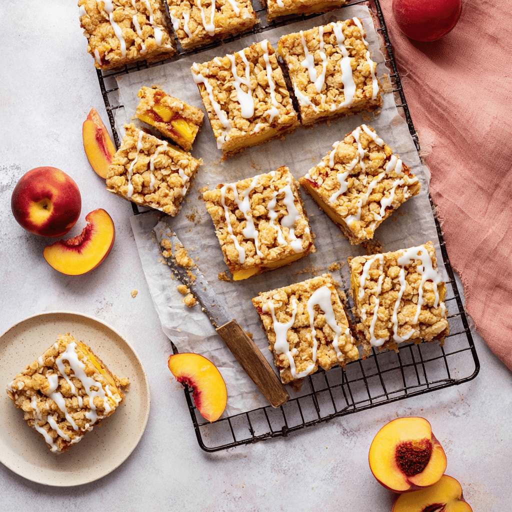 Peach Pie Bars Recipe - Recipe Image