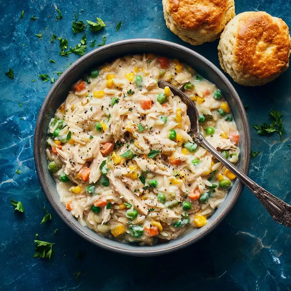 Chicken Pot Pie Pasta Recipe - Recipe Image