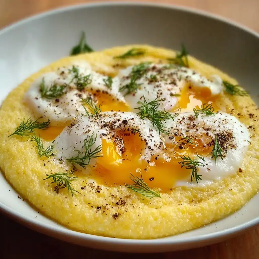 Creamy Polenta with Poached Eggs Recipe - Recipe Image