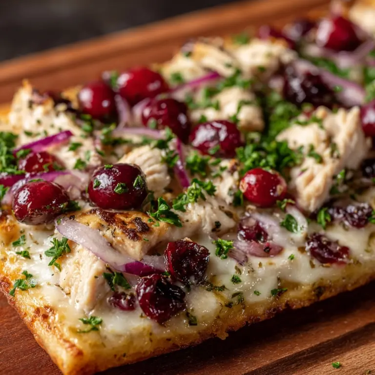 Cranberry Chicken & Brie Pizza Recipe