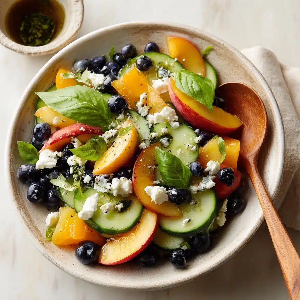 Blueberry Peach Feta Salad Recipe - Recipe Image