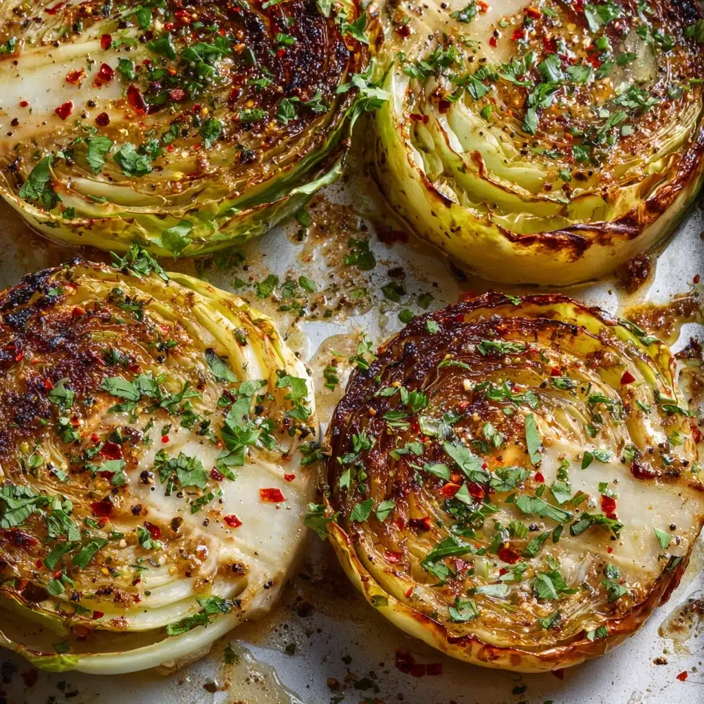 Garlic Butter Roasted Cabbage Steaks Recipe - Recipe Image