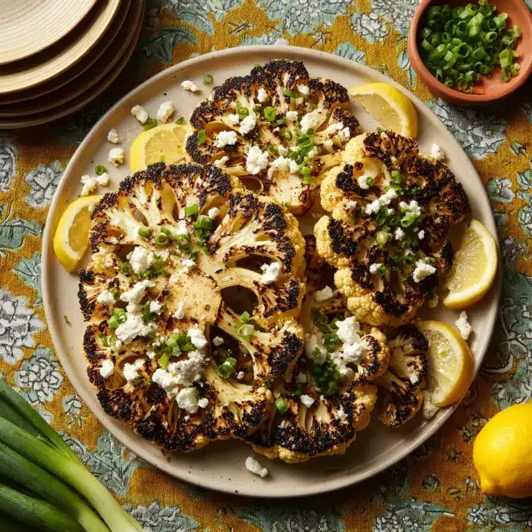 Grilled Garlic Cauliflower Steaks Recipe