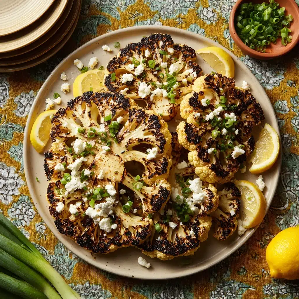 Grilled Garlic Cauliflower Steaks Recipe