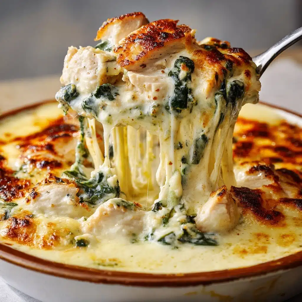 Chicken and Spinach Casserole with Cream Cheese Recipe - Recipe Image