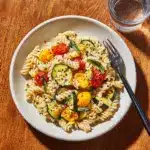 Creamy Cherry Tomato & Summer Squash Pasta Recipe