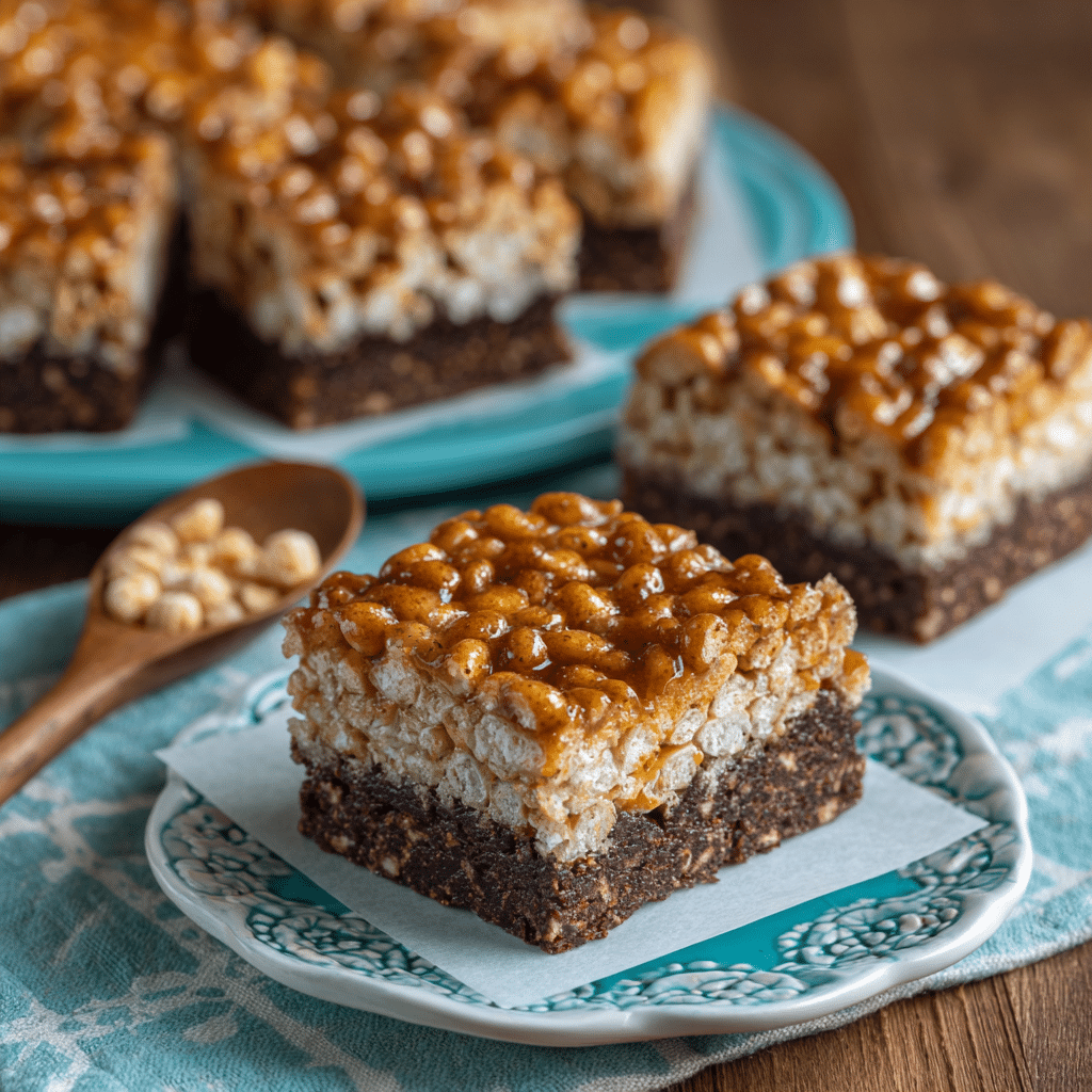 Root Beer Float Rice Krispie Treats Recipe - Recipe Image