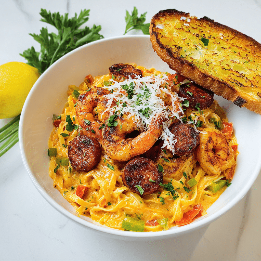 Mardi Gras Pasta Recipe - Recipe Image