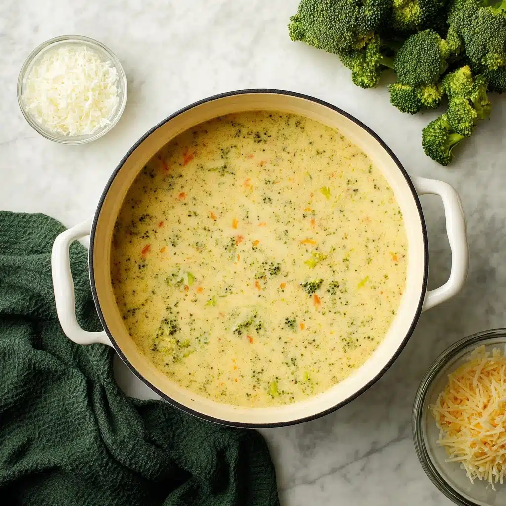 High Protein Broccoli Cheddar Soup Recipe - Recipe Image