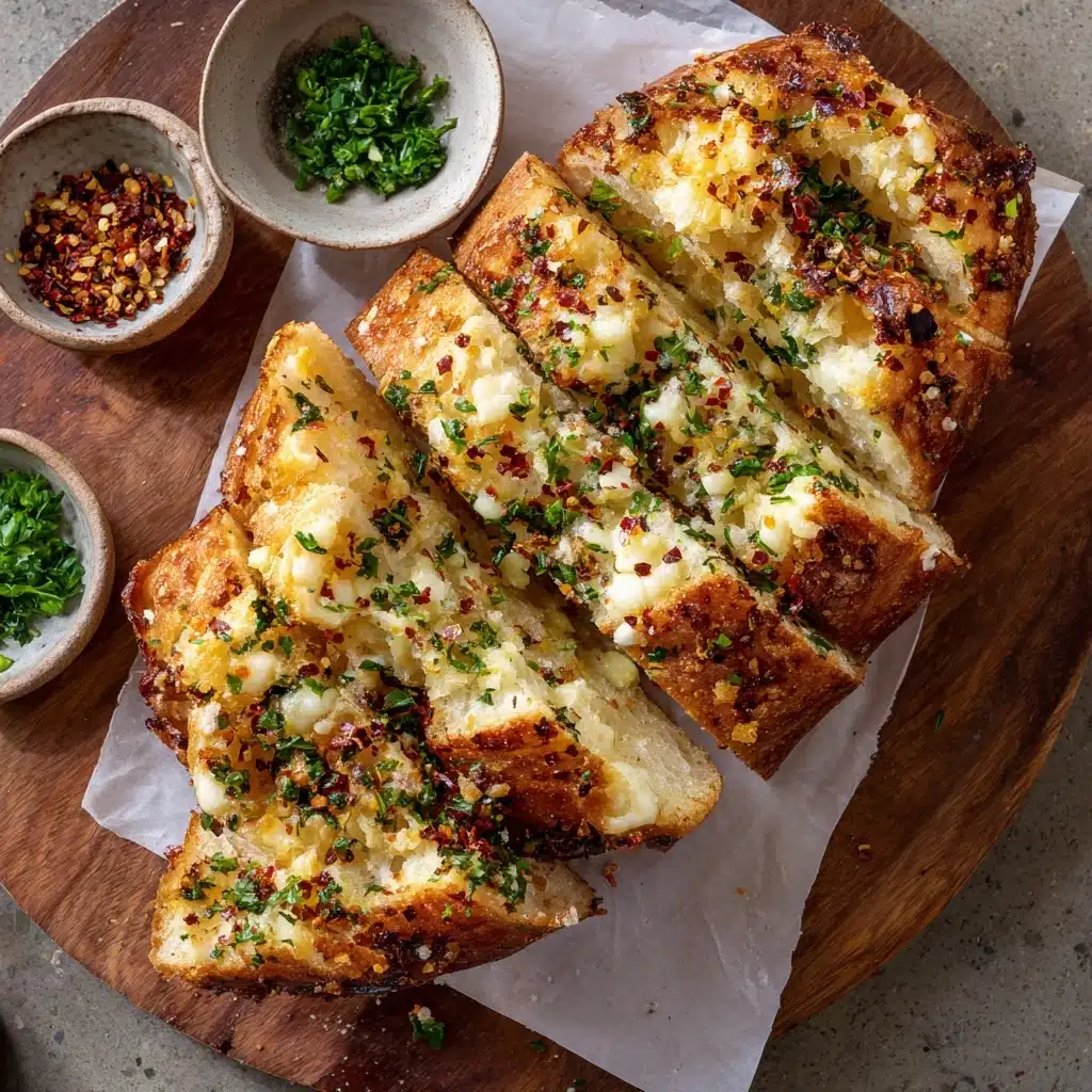 The Viral Chicken Alfredo Garlic Bread Recipe - Recipe Image