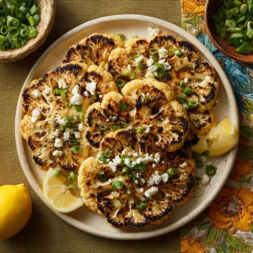 Grilled Garlic Cauliflower Steaks Recipe - Recipe Image