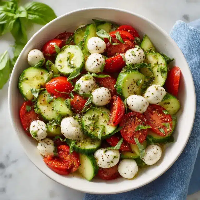 Cucumber Caprese Salad Recipe