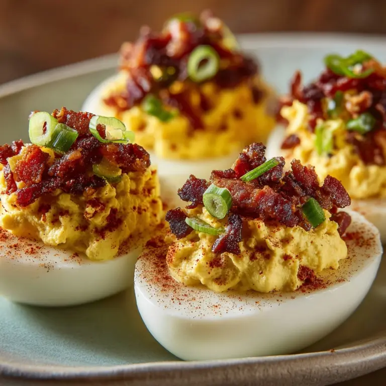 Southern Bacon Deviled Eggs : Savory & Smoky Recipe